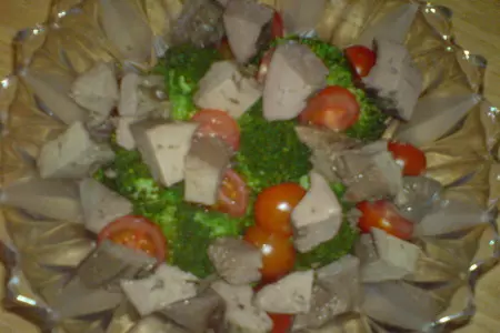 Салат из брокколи и птичьей печени: шаг 3
