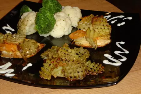 Куриная грудка ,запеченная с овощным гарниром: шаг 8