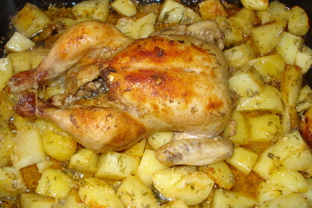 Курица с картошкой: шаг 7