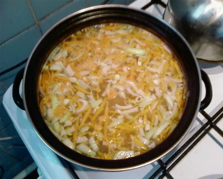 Овощной суп с хреном и горчицей: шаг 3