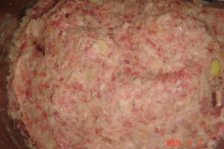 Картофельно-мясные котлеты с нежным грибным соусом.: шаг 2