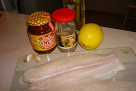 Филе белой рыбы в горчично-медовом маринаде: шаг 1
