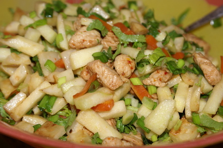 Салат из индейки с сельдереем и яблоком: шаг 6