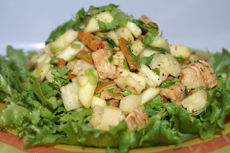 Салат из индейки с сельдереем и яблоком: шаг 7