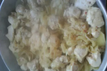 Запеканка с грибами ,картошкой и курицей: шаг 2