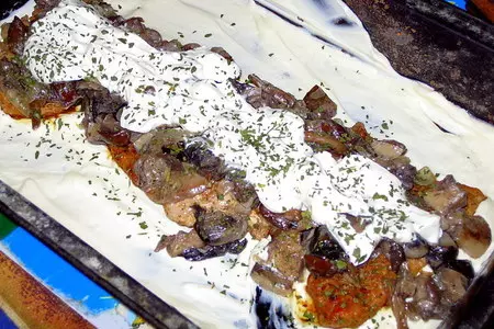 Мяско под грибной шубкой.: шаг 5