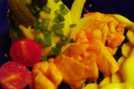 Куриные грудки с сыром и соком(быстрый ужин или обед): шаг 6
