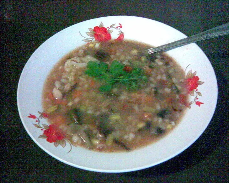 Густой перловый суп с грибами и овощами (постный): шаг 2