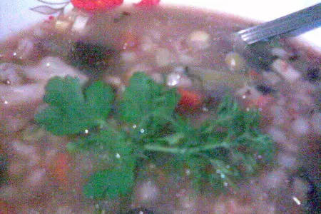 Густой перловый суп с грибами и овощами (постный): шаг 4