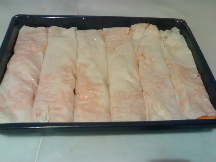 Пирог-рулет с тыквой и грецкими орехами: шаг 5