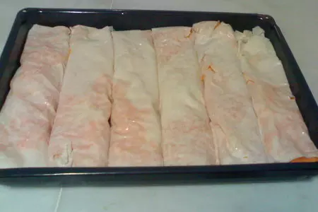 Пирог-рулет с тыквой и грецкими орехами: шаг 5
