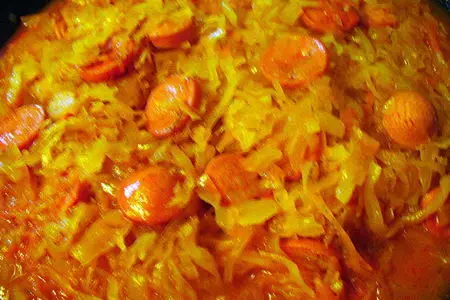 Солянка с сосисками: шаг 6