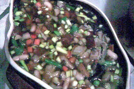 Густой грибной суп с  фасолью и овощами (постный): шаг 1