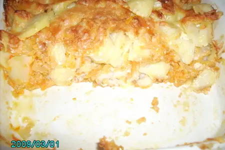 Картошка с фишштебхеноми (рыбные палочьки): шаг 5