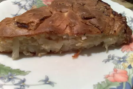 Пирог"нежный" с капустой: шаг 4