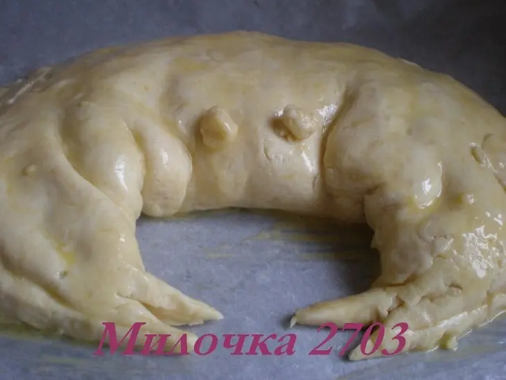 Рыбный пирог «краб»: шаг 5