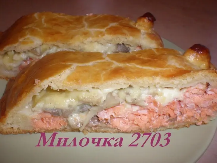 Рыбный пирог «краб»: шаг 6