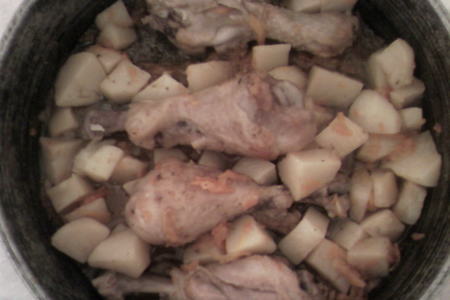 Мягенькая курица - голени с овощами: шаг 1