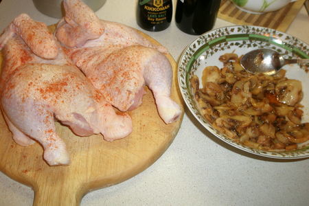 Курица с грибами по быстрому: шаг 1