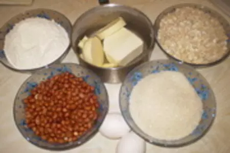 Овсяное печенье с арахисом: шаг 1