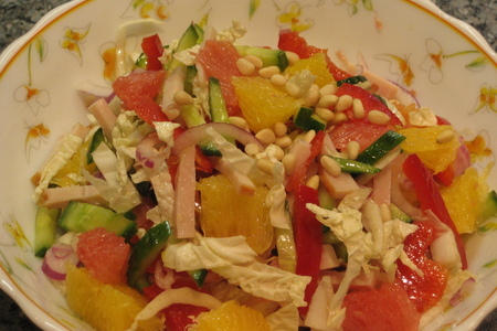 Салат фруктово-овощной: шаг 2