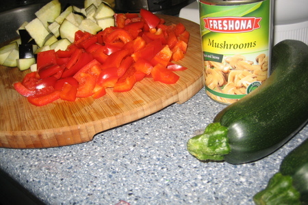 Запеченные овощи с сыром gorgonzola: шаг 1