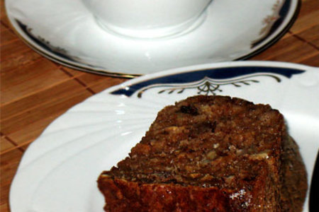 Кофейный кекс из мацы,с орехами и изюмом: шаг 3