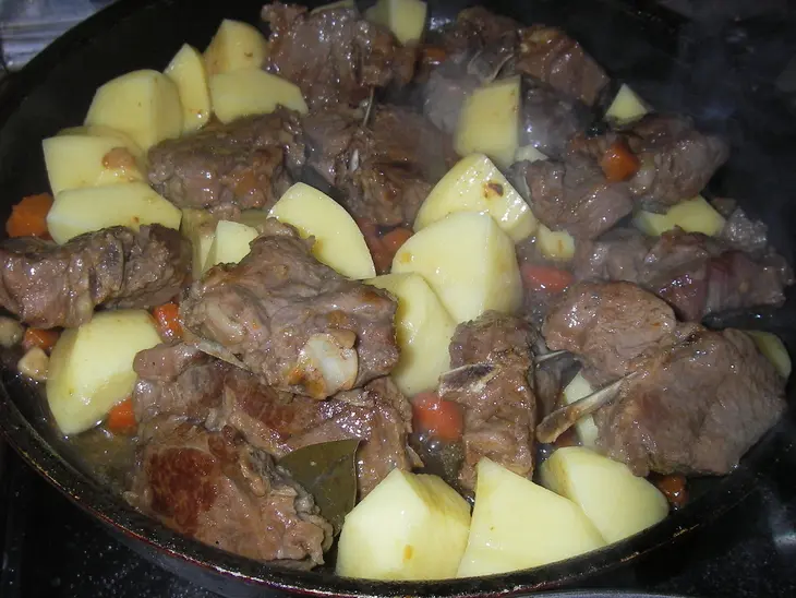 Рагу из баранины с фасолью и овощами: шаг 5