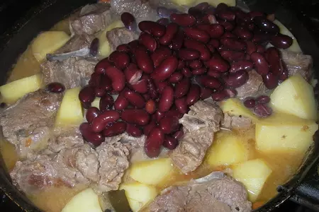 Рагу из баранины с фасолью и овощами: шаг 6