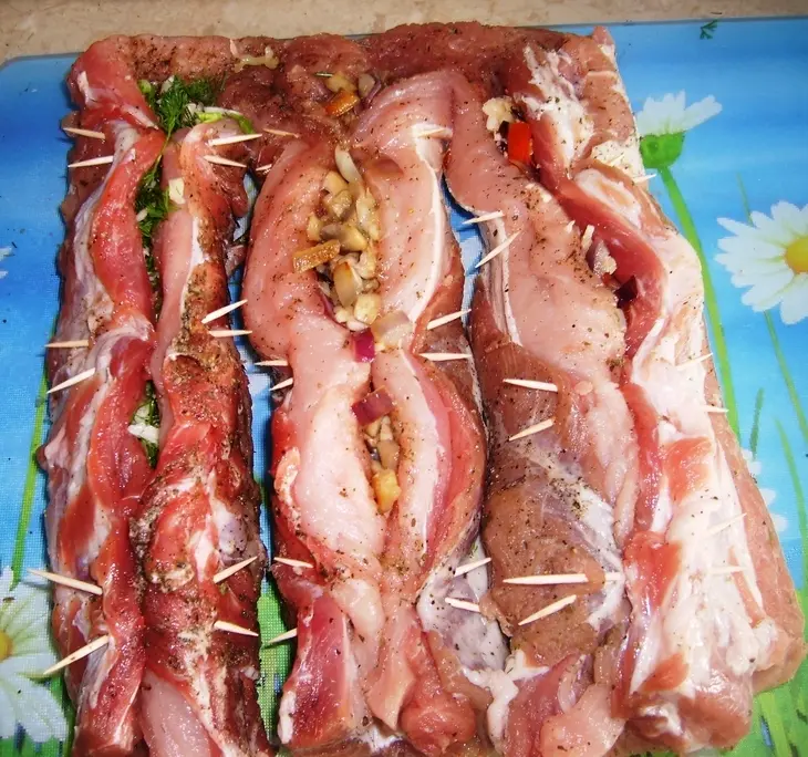 Рулет мясной сложносочиненный: шаг 6