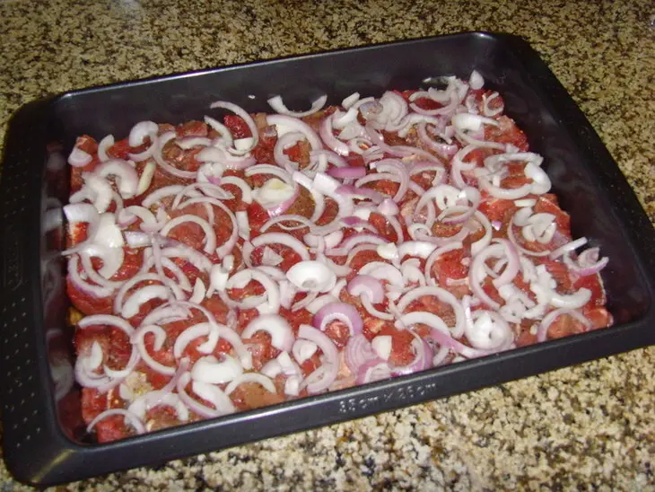 Мясо по-французски: шаг 3