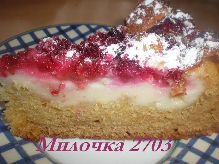 Пирог с малиной: шаг 6