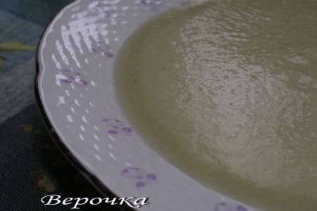 Суп-пюре из брокколи и цветной капусты на курином бульоне: шаг 7