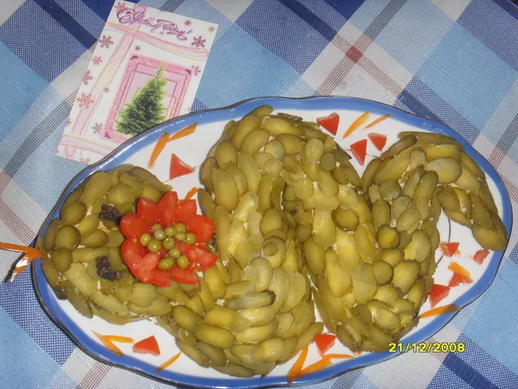 Салат "змея": шаг 5
