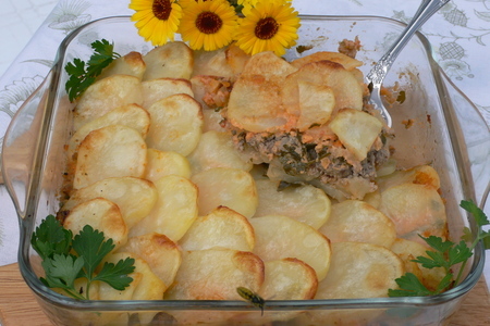 Картофельная запеканка  с мясом.: шаг 1