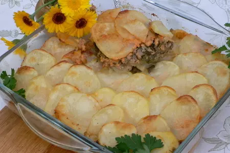 Картофельная запеканка  с мясом.: шаг 2