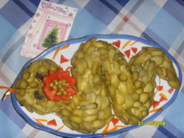 Салат "змея": шаг 6