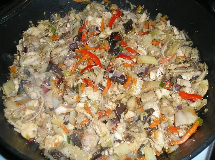 Китайская смесь с рисом: шаг 5
