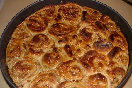 Апельсиновый пирог - розочки: шаг 4