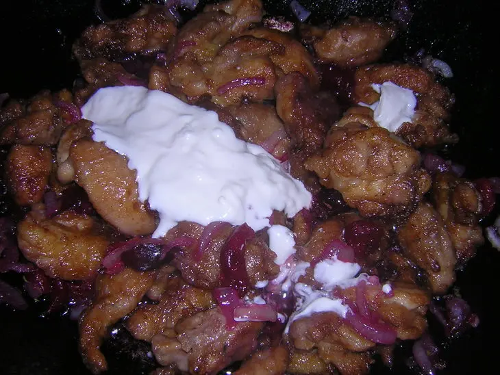 "курочка "зимняя вишня": шаг 3