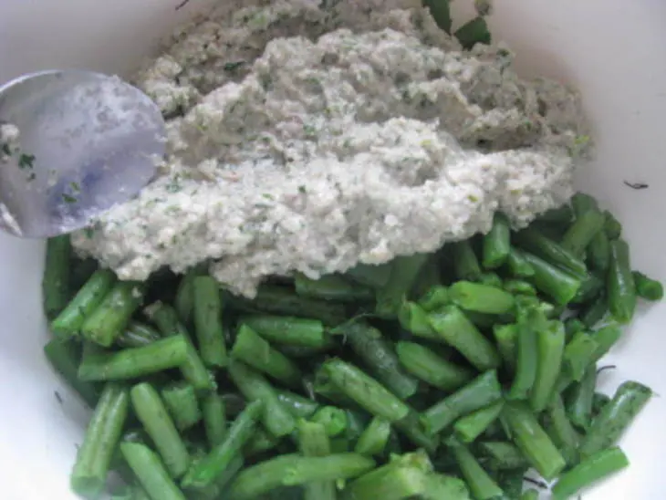 Стручковая фасоль с орехами: шаг 5