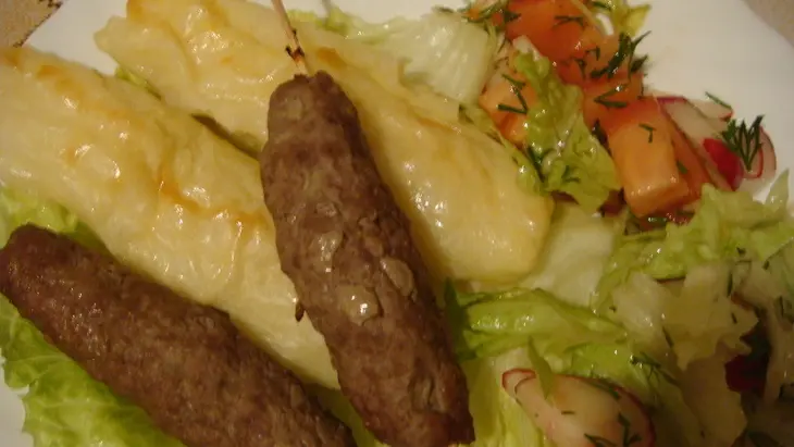 Люля мясной + люля картофельный: шаг 5