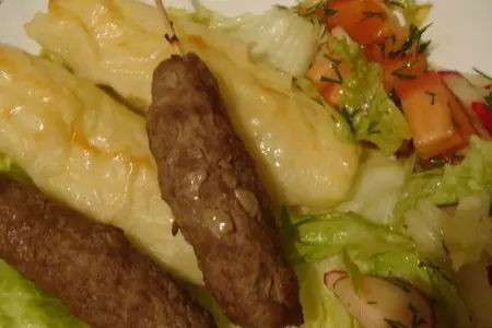 Люля мясной + люля картофельный: шаг 5