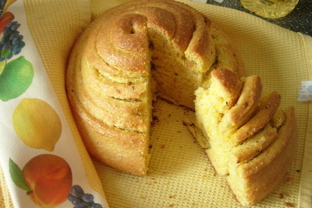Кукурузный хлеб с чесноком: шаг 8