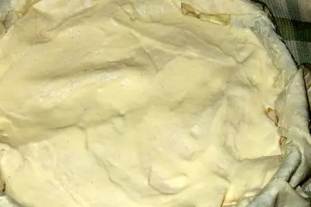 Пирог с курагой и творогом из турецкого теста юфка: шаг 5