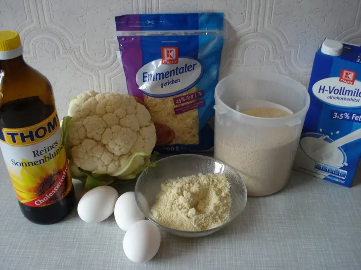Запеканка из цветной капусты с сыром: шаг 1