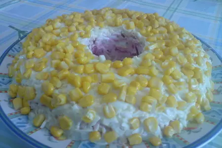 Салат "cолнце моё": шаг 3