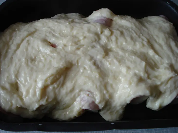 Цикорный салат с ветчиной под сырной корочкой: шаг 5