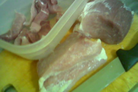 Свинина с овощами и соевым соусом: шаг 1