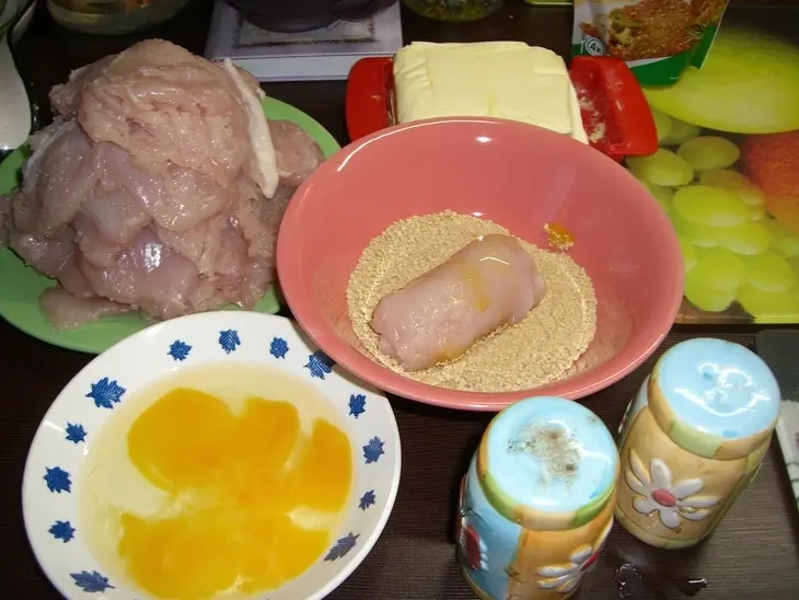 Мини котлетки куриные: шаг 1